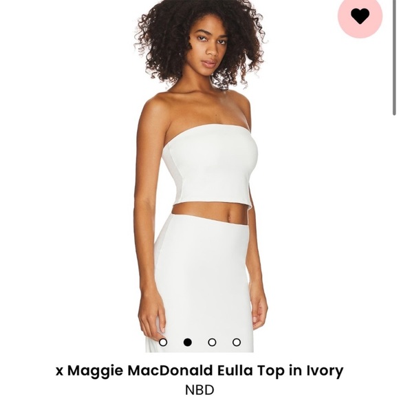 NBD x Maggie MacDonald Eulla Top and Skirt Set in Ivory XS/S - Picture 4 of 10